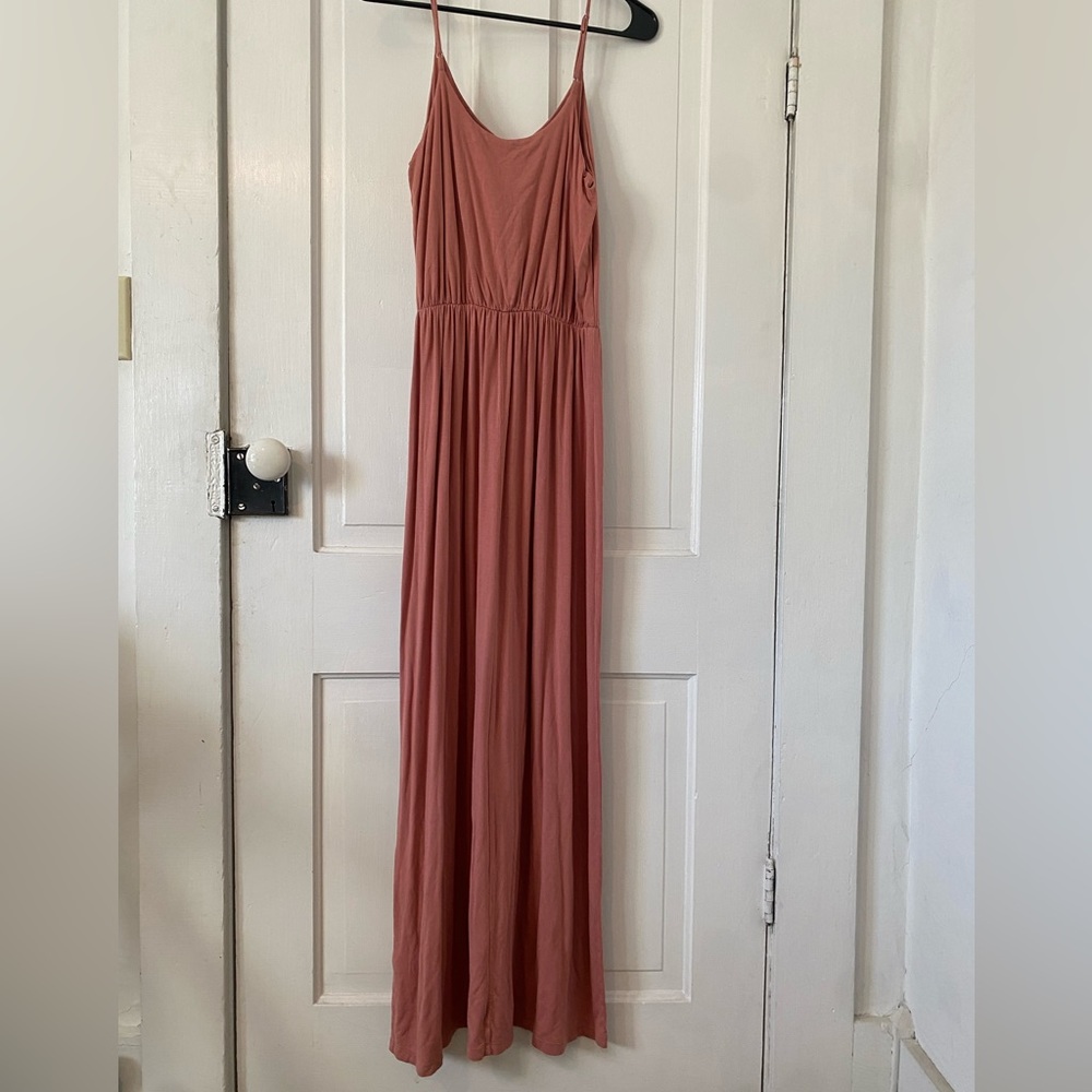 Lush knit maxi dress small flowy sleeveless